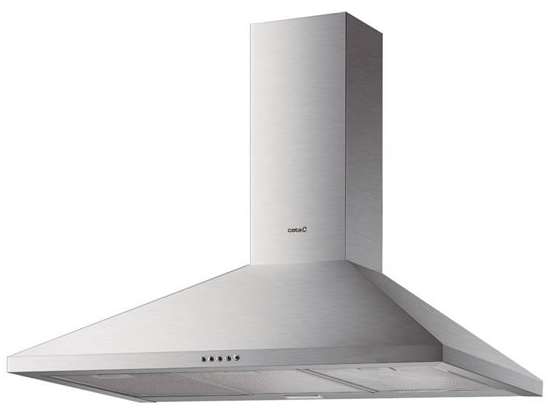 CAMPANA COCINA DECORATIVA PIRAMIDAL 60 CM ACABADO INOX V3-T600 X CATA